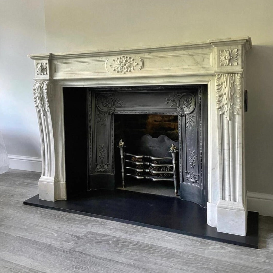 [Custom] Marble Fireplace - Bespoke Design - Luxury Home Decor