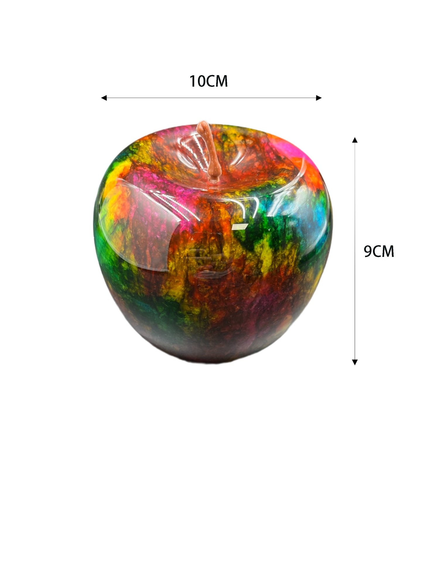 Rainbow Apple Marble Ornament - Elegant Home Decor | Hotel and Club Display - Gioia Marmo Decor