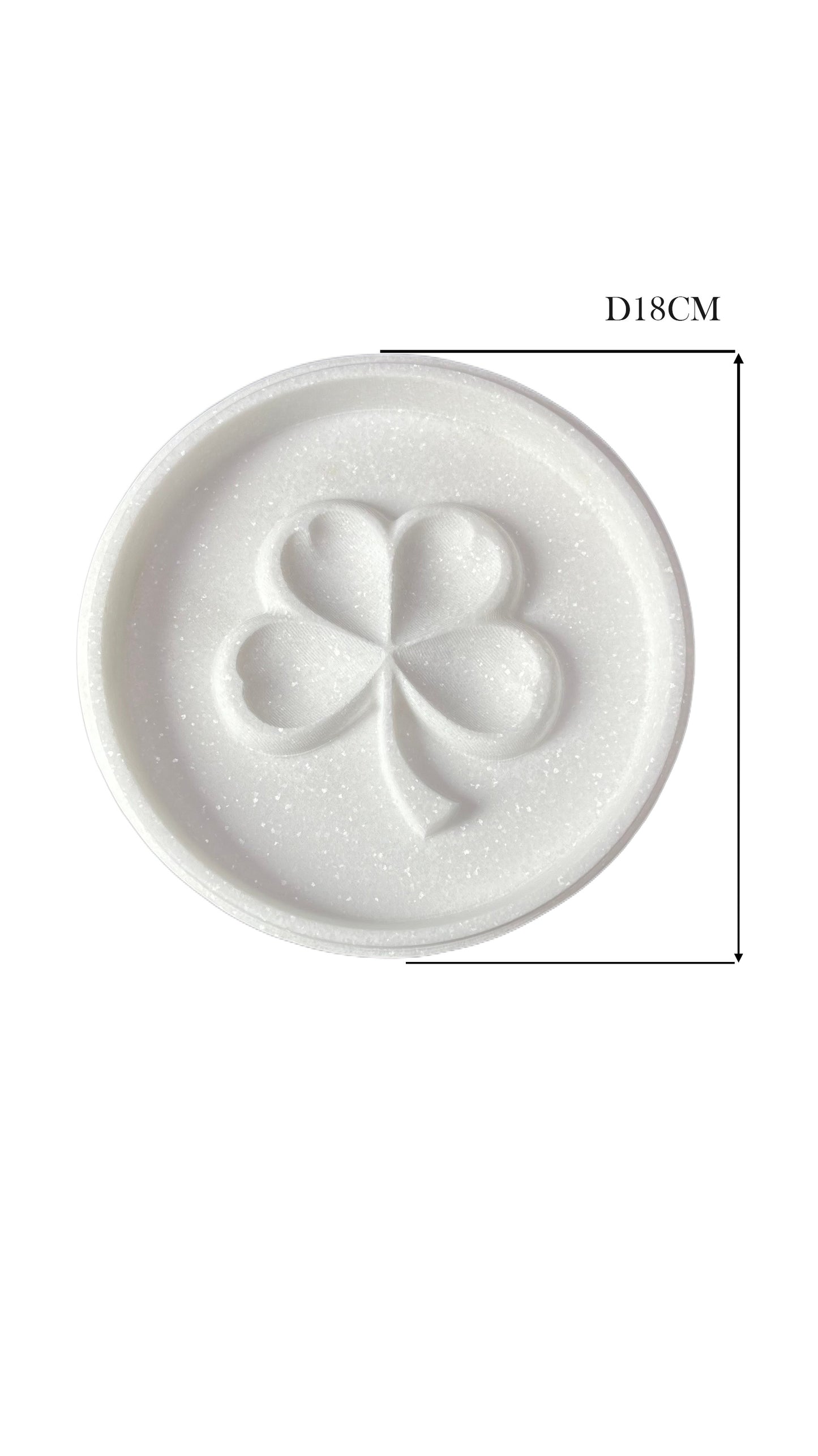 Four-Leaf Clover Marble Tray - Limited Edition Decorative Tray from Greece