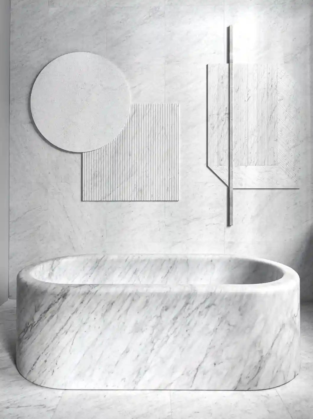 Luxurious Custom Marble Bathtub in Various Colors and Shapes