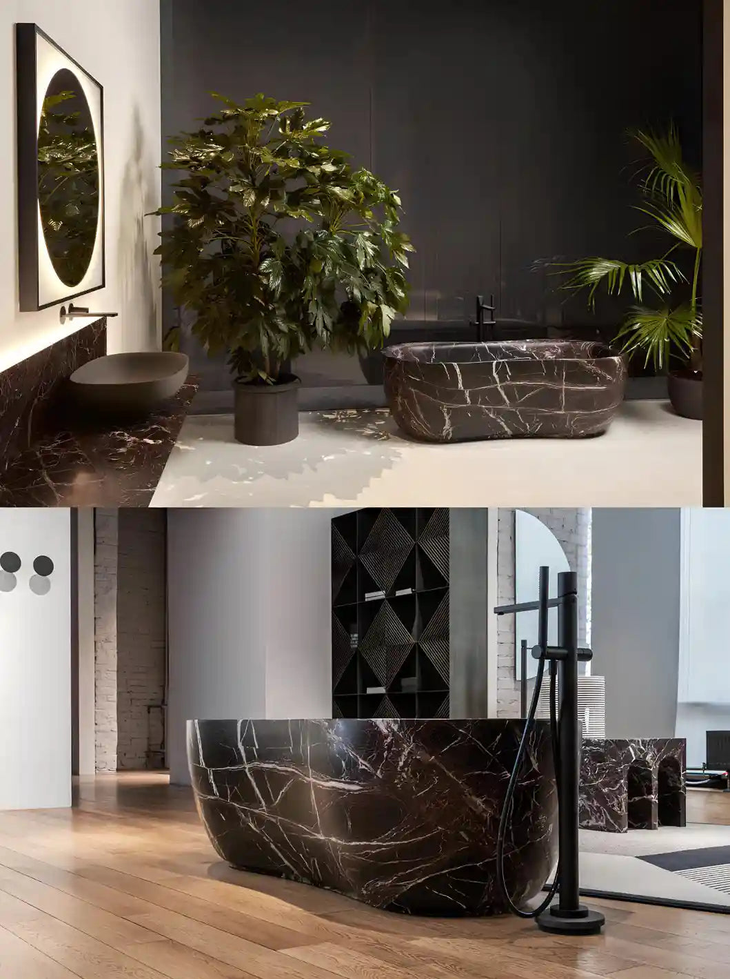 Luxurious Custom Marble Bathtub in Various Colors and Shapes