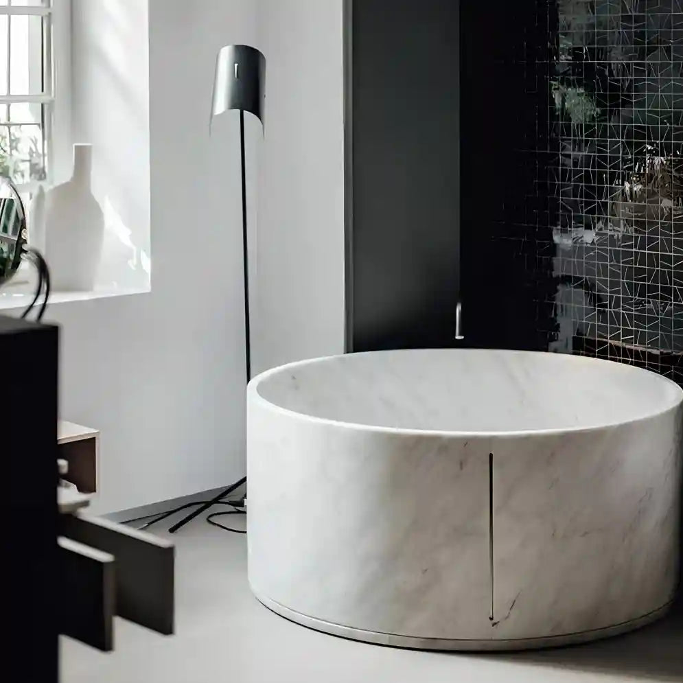 Luxurious Custom Marble Bathtub in Various Colors and Shapes