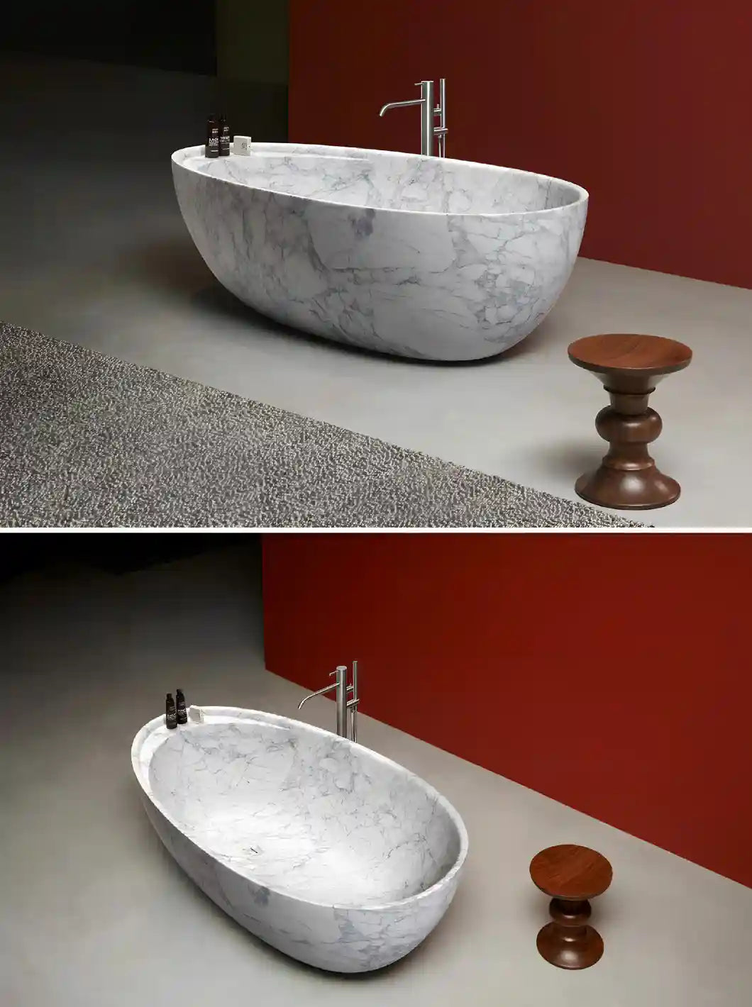 Luxurious Custom Marble Bathtub in Various Colors and Shapes