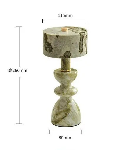 Elegant Marble Table Lamp - Modern Home Decor USB-C Charging